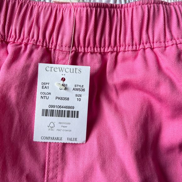 New with Tags Pink J.Crew Crewcuts Girl's Elastic Wasit Ruffle Shorts - 10 - Picture 5 of 6